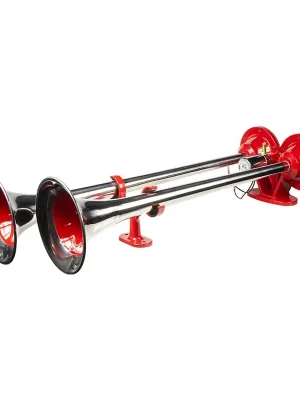 2-tónová fanfára 640mm, červená/chrom, bez kompresoru Nejlepší Cena