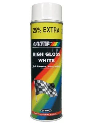 Motip Akrylový lak, bílý lesklý, 500 ml Must-Have